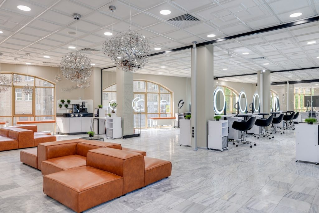 white marble flooring